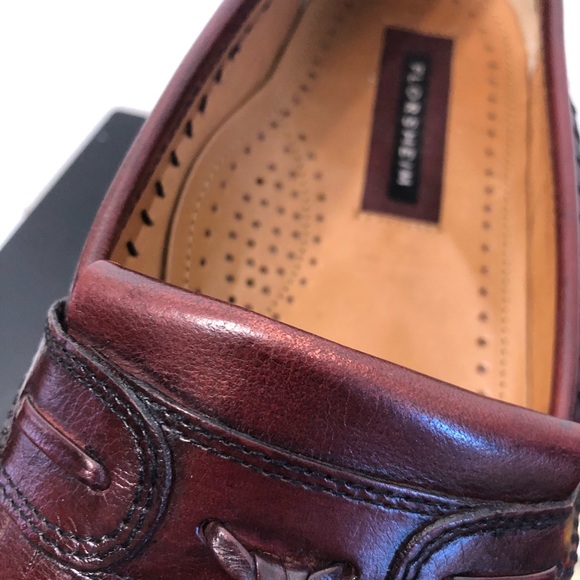 Florsheim Mens Burgundy Brown Leather Loafers main image 11
